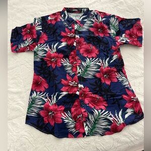 JOGAL Men’s Floral Hawaiian Shirt